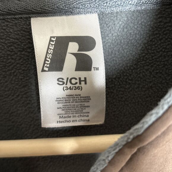 Wyoming Cowboys Russell Jacket Mens Small Brown Gold Full Zip Fleece Lined - Picture 6 of 11